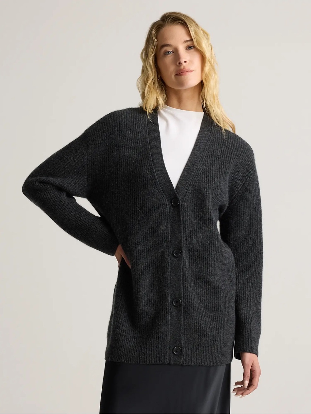 Quince Oversized Boyfriend Cardigan XL